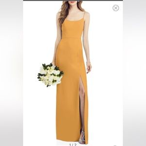 After Six yellow wedding guest dress